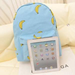 Banana Print School Girl Backpack