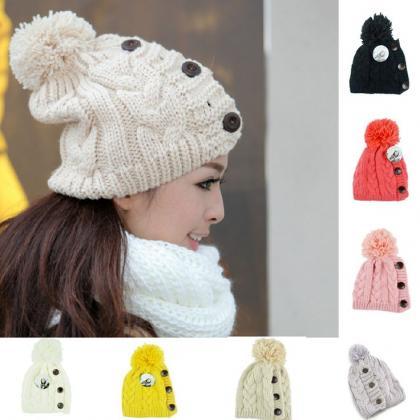 Winter Fashion Cotton Cute Girl Hat
