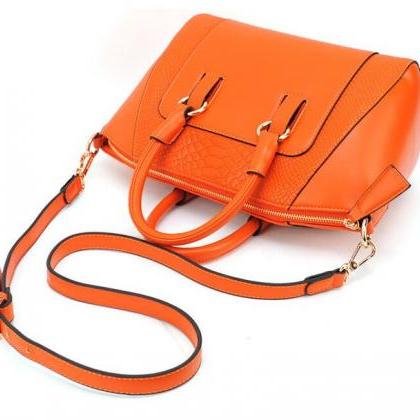 orange red purse