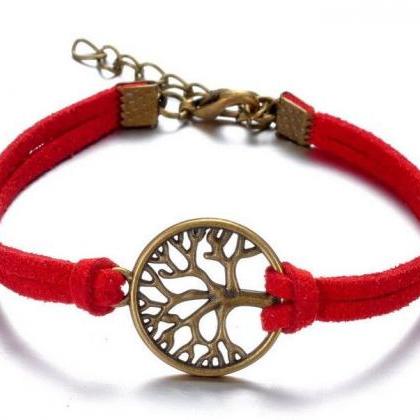 Tree Of Life Red Rope Casual Luck Girl Bracelet