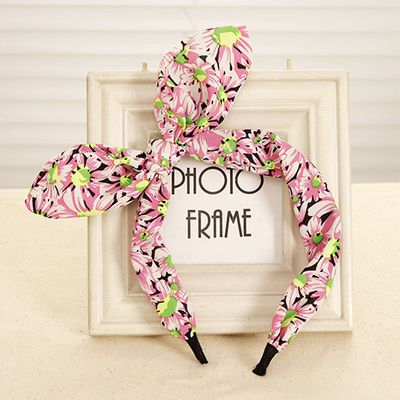 Colorful Girl Fashion Bow Rabbit Ears Pink..