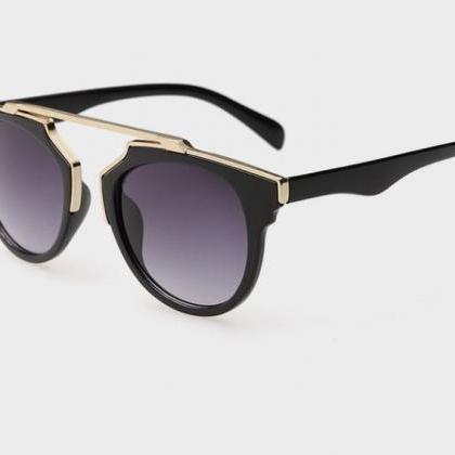 Vintage Party Luxury Design Black Girl Sunglasses