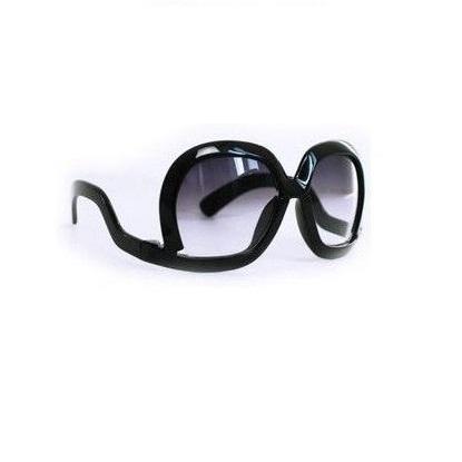 Leopard Unique Frame Black Fashion Sunglasses