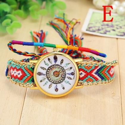 Cloth Chain Band Hippie Party Unisex Watch