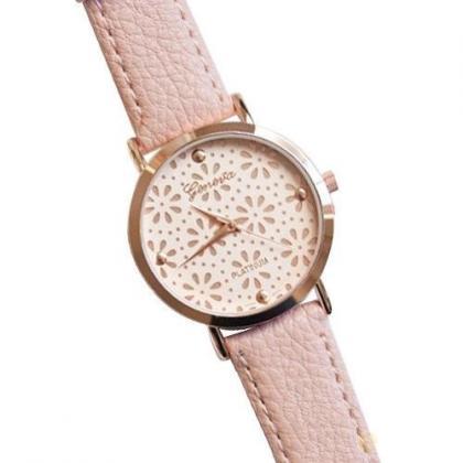 Cute Floral Teen Girl Pink Party Watch