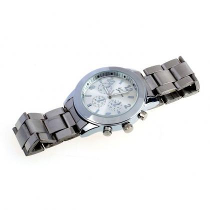 Stainless Steel Fashion Dress Silver Woman Watch