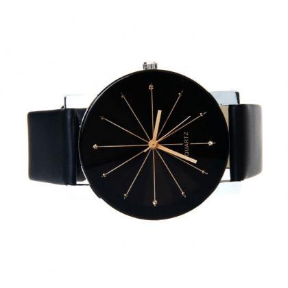 Dress Unisex Black One Color Luxury Fashion Watch