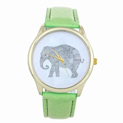 Dress Elephant Fashion Wristwatch Woman Cool Girl..