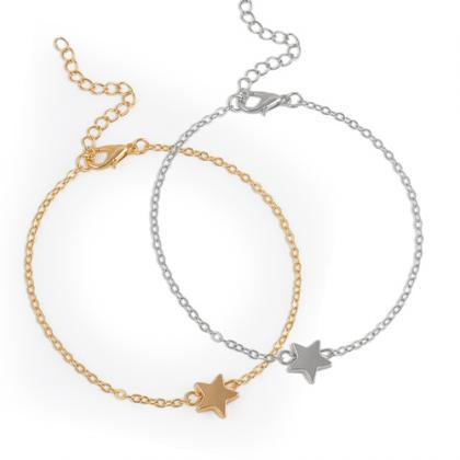 Star Charm Friendship Bracelet And Message Card