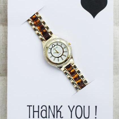 Thank You Card Girl Stainless Steel Fashion..