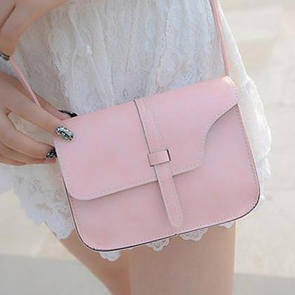 Messenger Shoulder Pink Fashion Long Shoulder Bag..