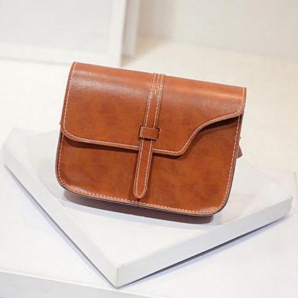 Messenger Shoulder Brown Fashion Long Shoulder Bag..