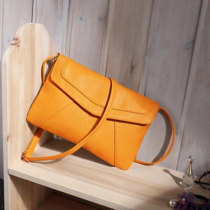Messenger Shoulder Golden Leather Strap Fashion..