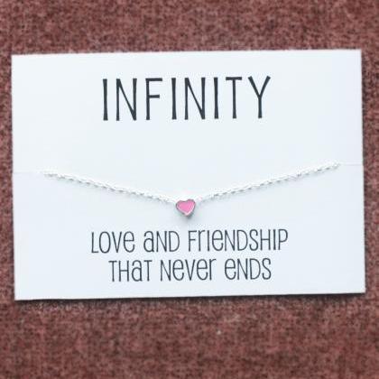 Love And Friendship Gift Card Alloy Silver Toned..