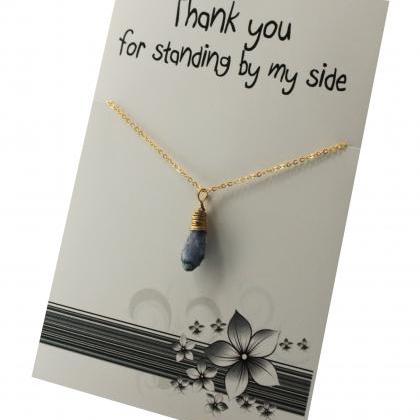 Thank You For Standing By My Side Vinatge Pendant..