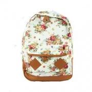 Flower pattern cotton fashion girl backpack