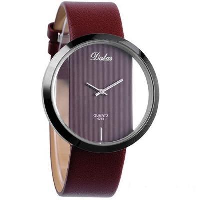 Transparent dial brown fashion new brand girl watch