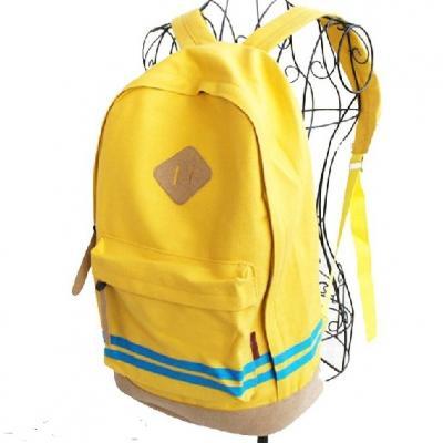 Travel school work special yellow girl backpack