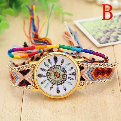 Indian colorful fashion cloth strap watch