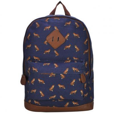 Animal Print Teen School Blue Girl backpack