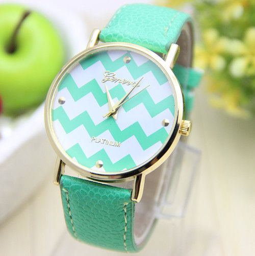 Stripes Dial Party Holiday Gift Woman Watch
