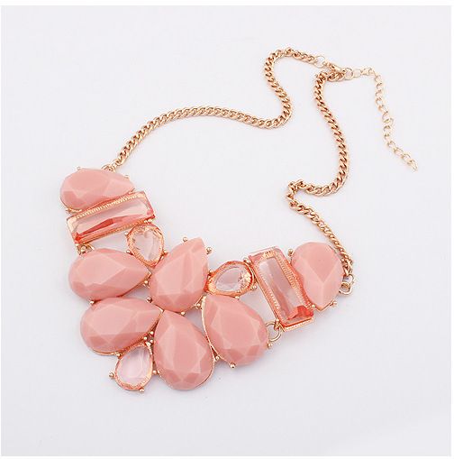 Water Drop Pendants Statement Woman Necklace on Luulla