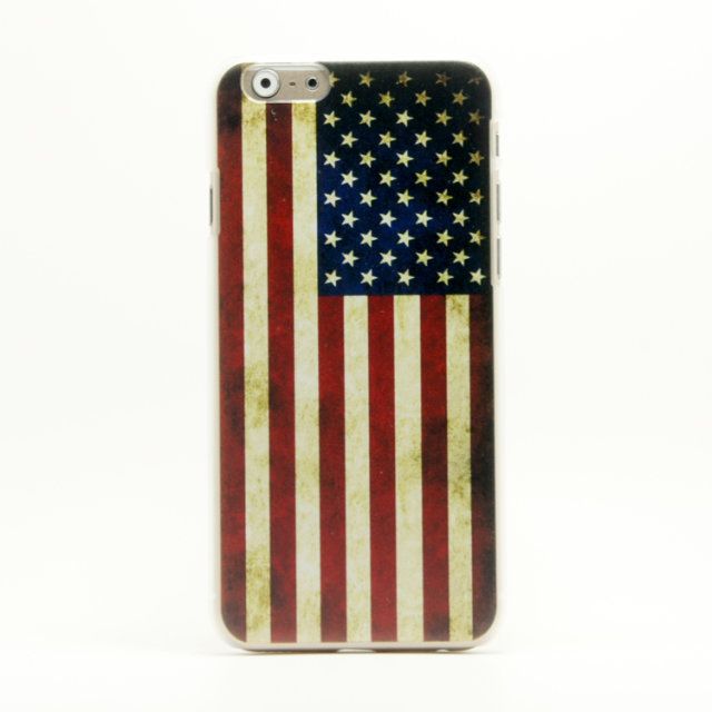 Us Flag Plastic Protector Cover Iphone 6 4.7”