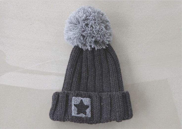 Star Girl Pompom Winter Accessories Head Hat