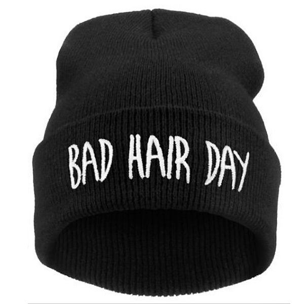 Bad Hair Day Print Teen Winter Unisex Hat