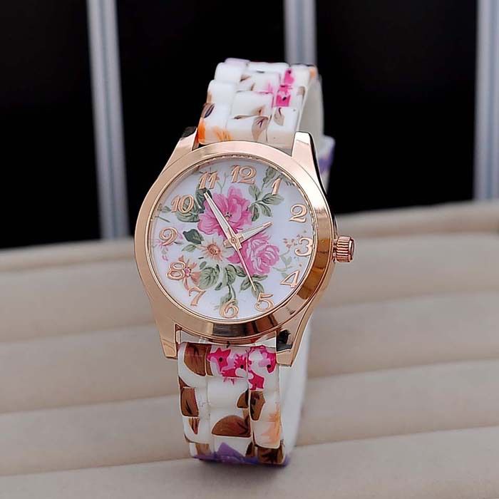 Roses Rubber School Teen Casual Girl Watch on Luulla