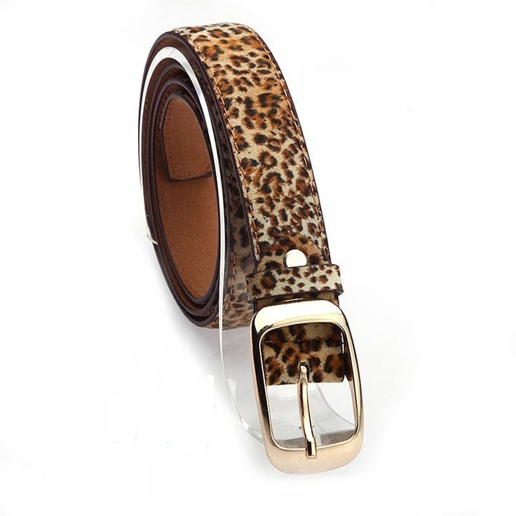 Classic Style Leopard Colored Woman Belt