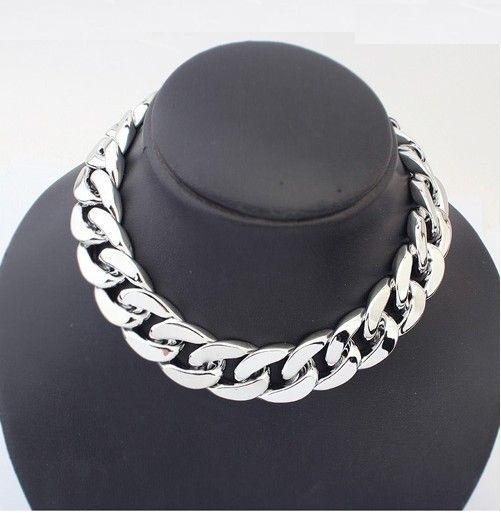 Chain Fashion Silver Colored Woman Necklace