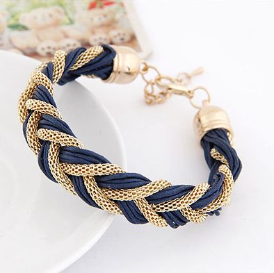 Dress Jewelry Fashion Blue Rope Woman Accessories Bracelet