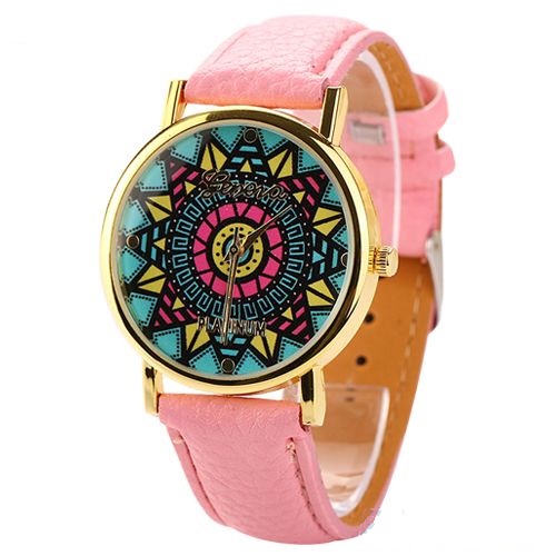 Vintage Retro Hippie Party Woodstock Party Pink Girl Watch