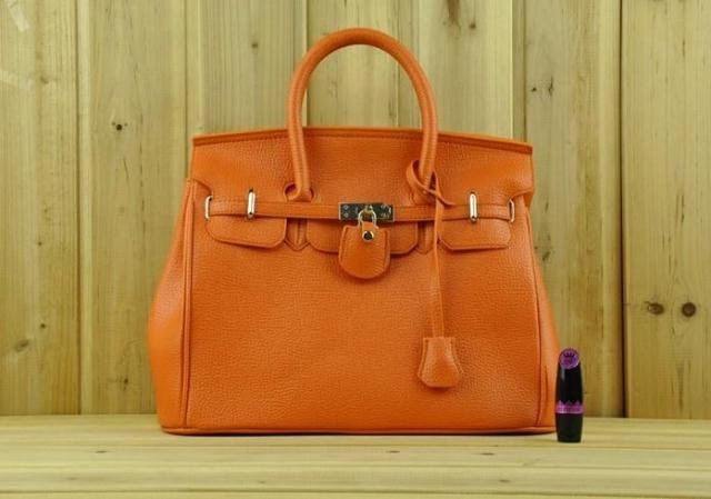 Casual Shoulder Orange Totes Woman Handbag