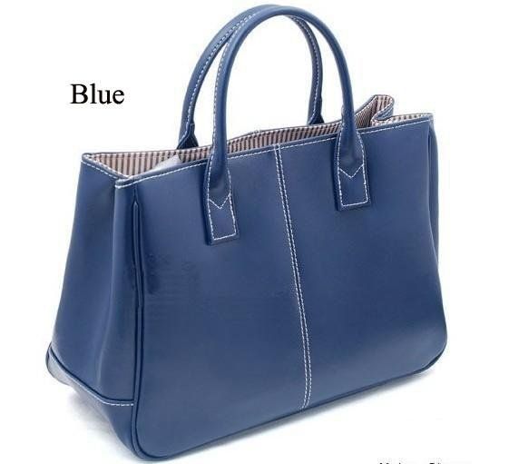 Fashion Shoulder Blue Totes Woman Handbag