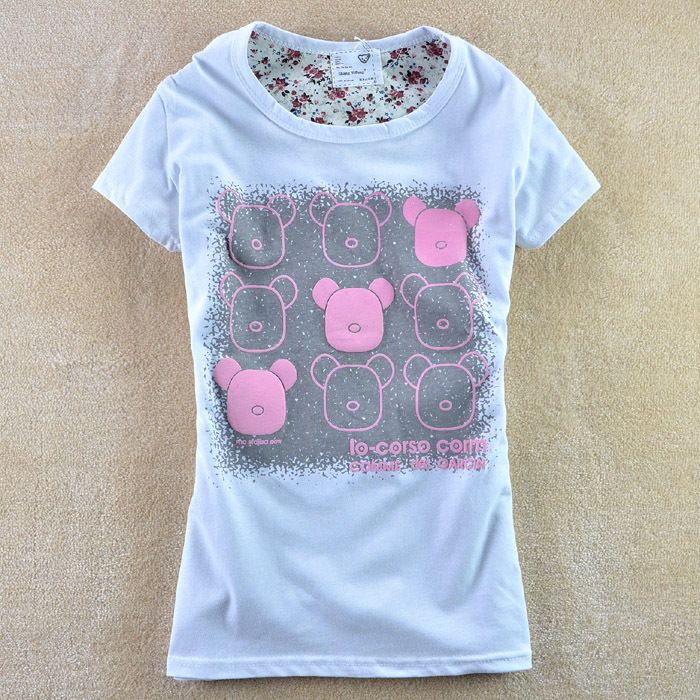Summer Animal Print Love Shirt Tee Girl Top