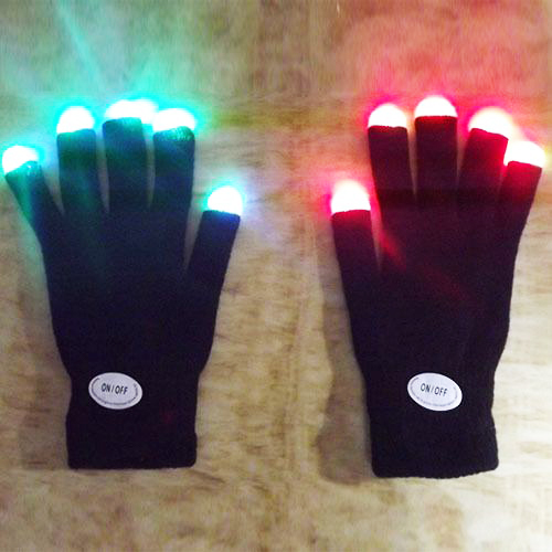 Light Led Gloves Gloving Party Unisex Finger Light Gloves
