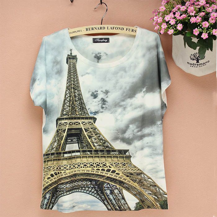paris t-shirt eiffel tower for girls