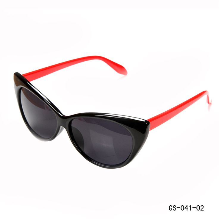 Cat Eye Summer Fashion Woman Black-red Sunglasses