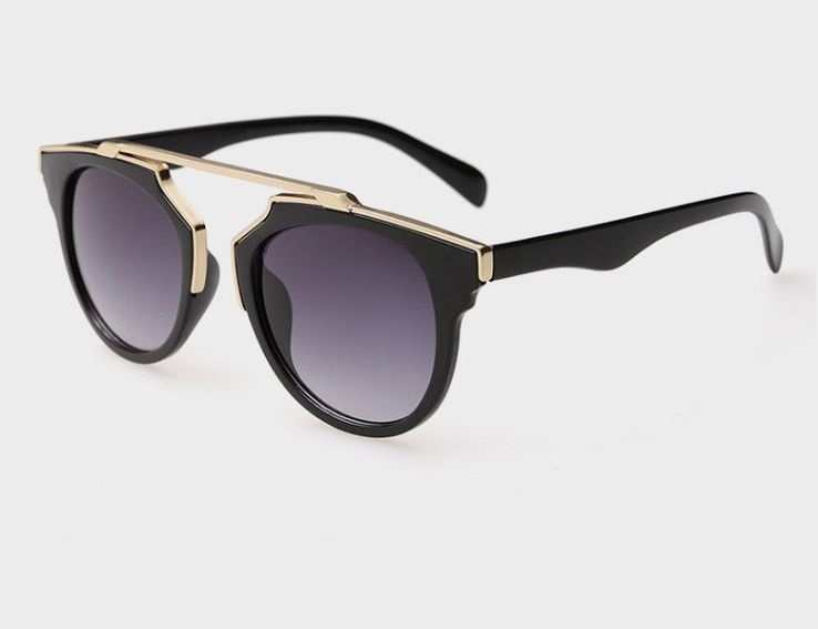 Vintage Party Luxury Design Black Girl Sunglasses