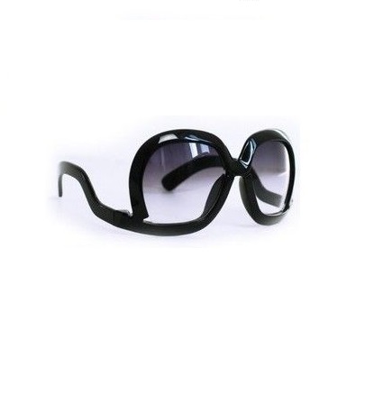 Leopard Unique Frame Black Fashion Sunglasses