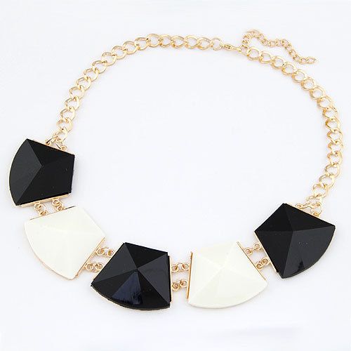 Statement Jewelry Luxury Gift White-black Woman Necklace