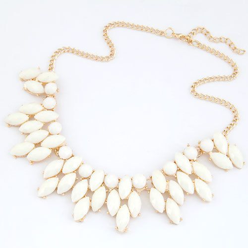 Summer Style Statement Jewelry White Woman Necklace