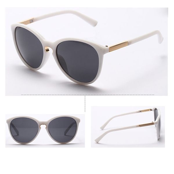 Vintage Beach Unisex Summer White Fashion Sunglasses