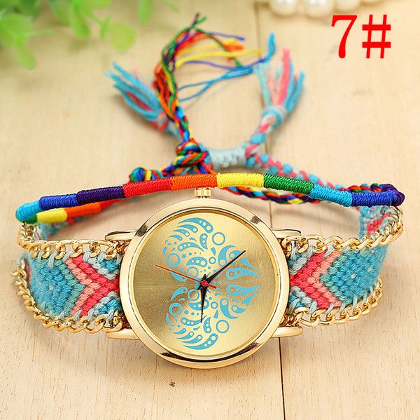 Party Fashion Cloth Band Hippie Girl Watch