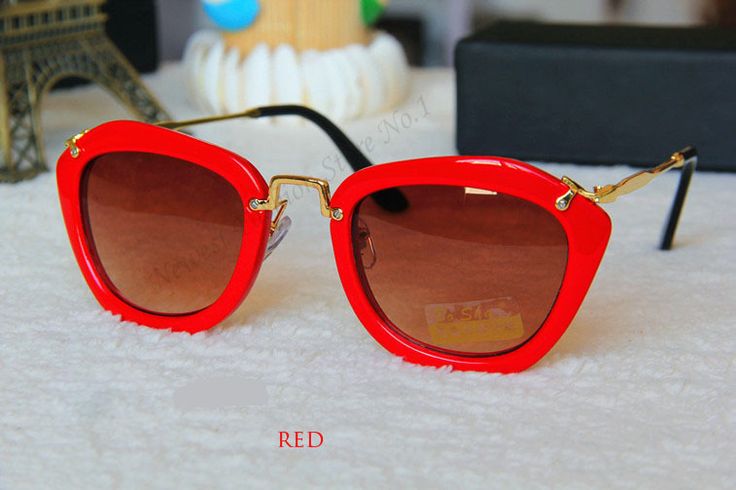 Fashion Retro Cat Eye Summer Red Accessory Sunglasses