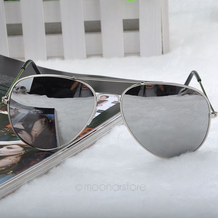 Summer Pilot Fashion Elegant Silver Woman Sunglasses