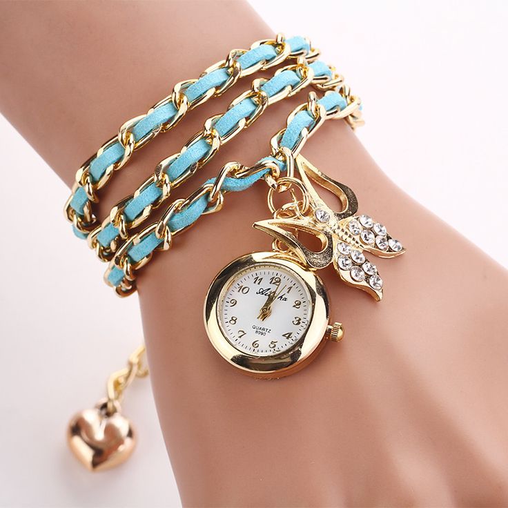 Dress Long Blue Bracelet Fashion Lady Watch