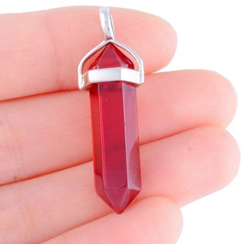 Pendant Stone Fashion Red Crystal Woman Necklace